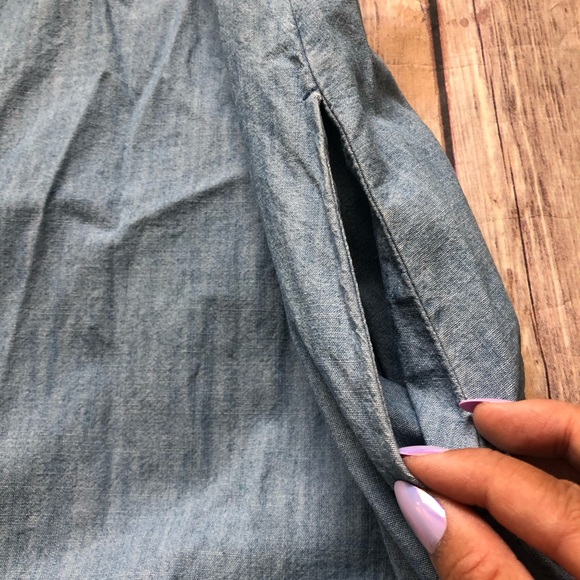 Chambray Collared Dress - Picture 3 of 5